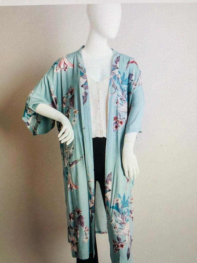 Tropical Blossom Kimono