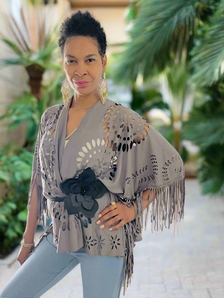 Fringe Me Western Style Poncho