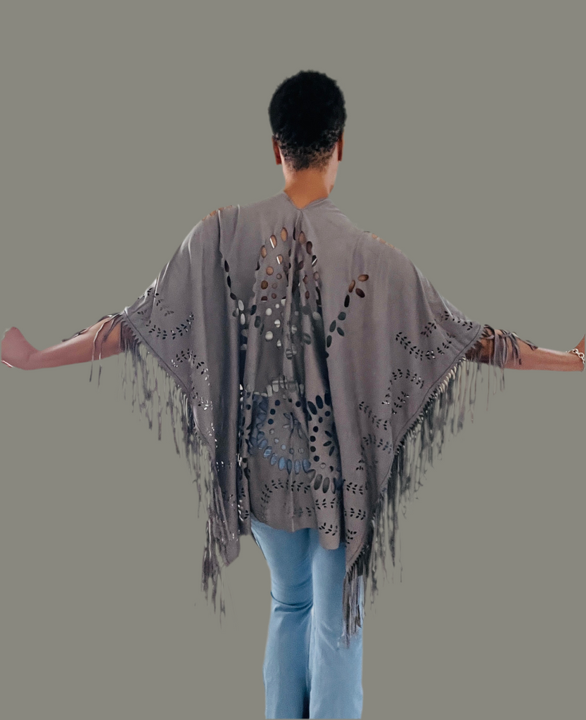 Fringe Me Western Style Poncho