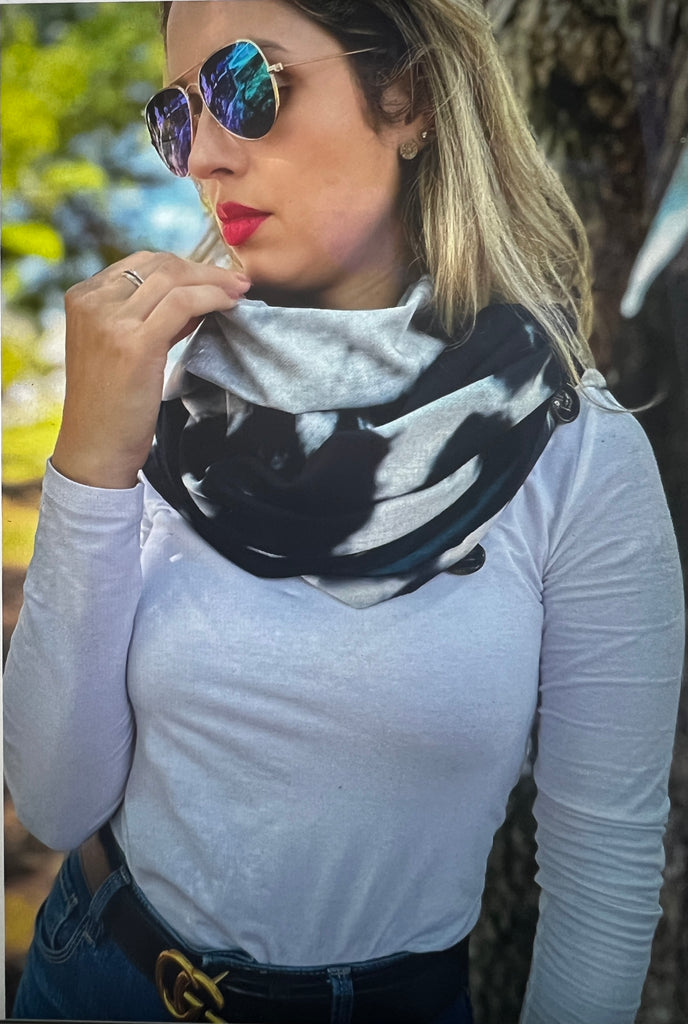Western Cow Print Shawl