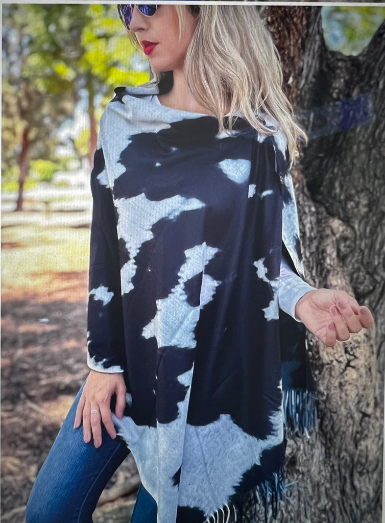 Western Cow Print Shawl