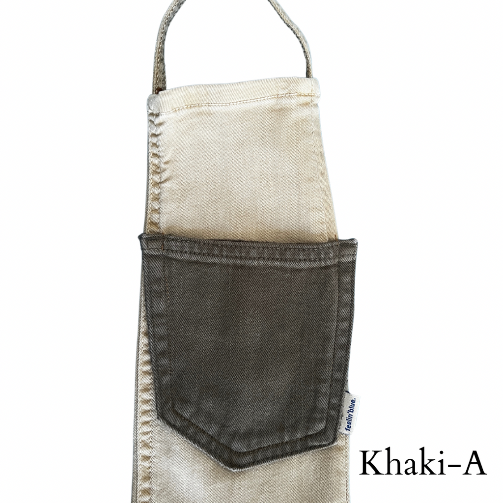 Repurposed Denim Wine Bag