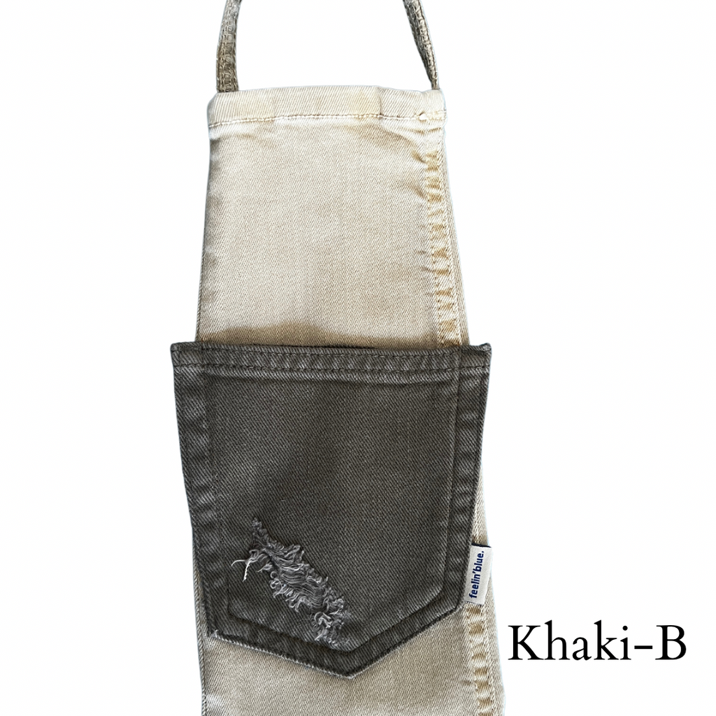 Repurposed Denim Wine Bag