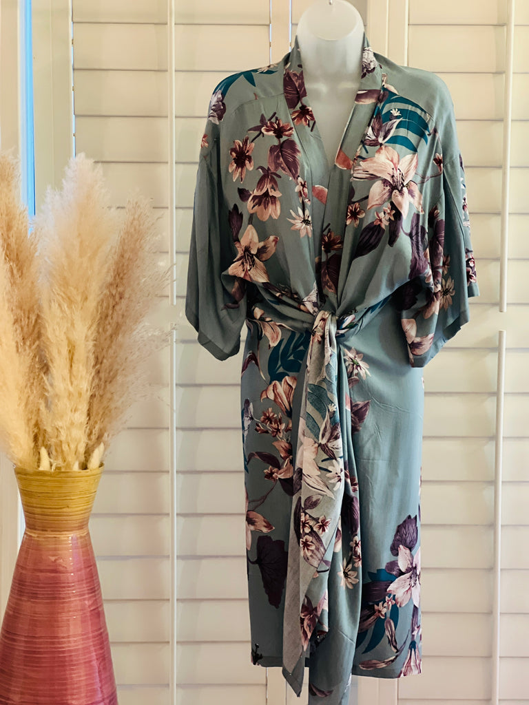 Tropical Blossom Kimono