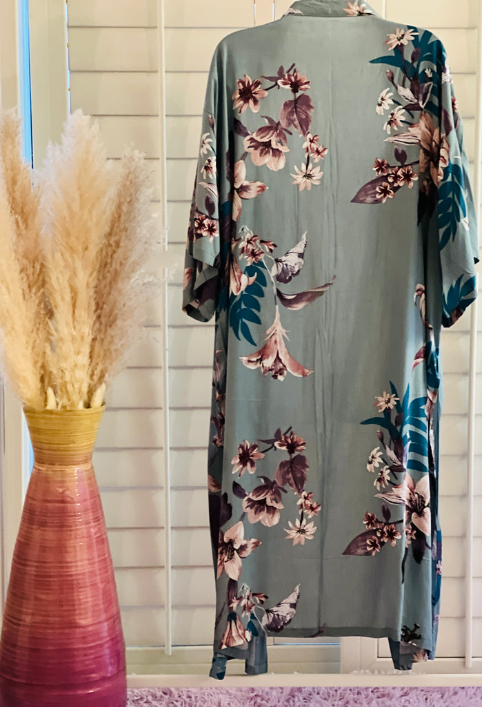 Tropical Blossom Kimono