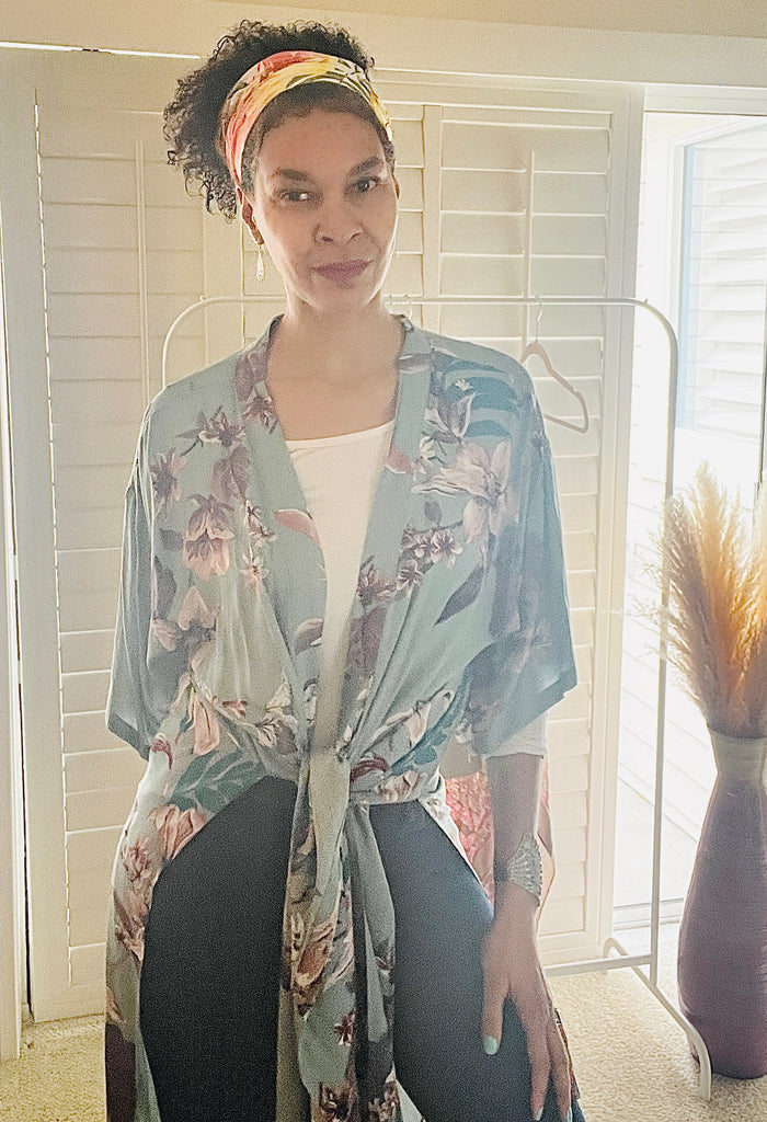 Tropical Blossom Kimono