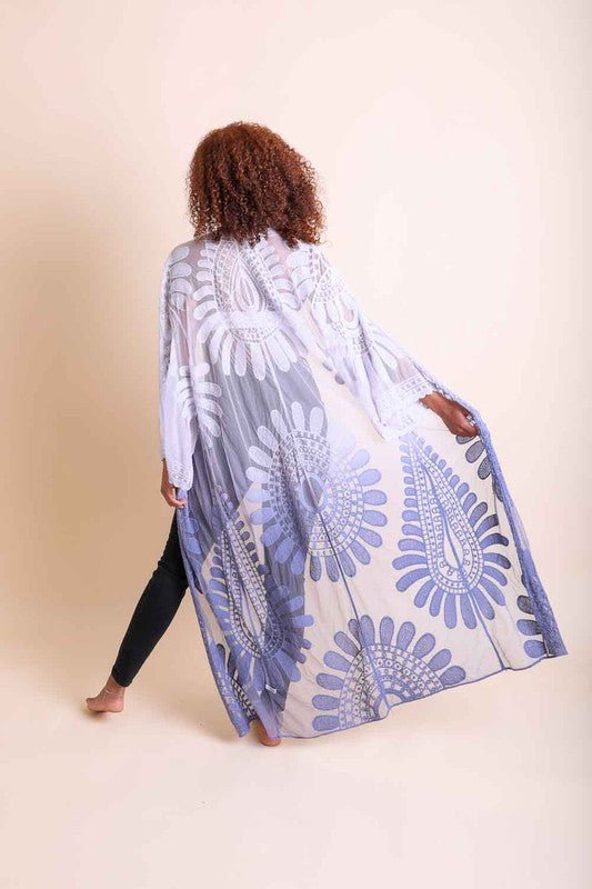 Ombre Lace Kimono - shopcrownboho