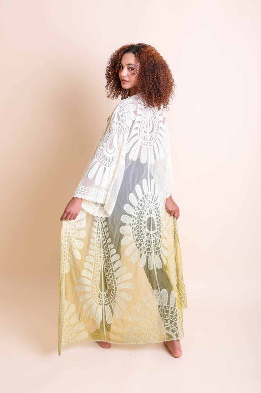Ombre Lace Kimono - shopcrownboho